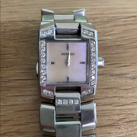 Movado Ladies Diamond Stainless Steel Eliro Watch - Picture 7 of 7